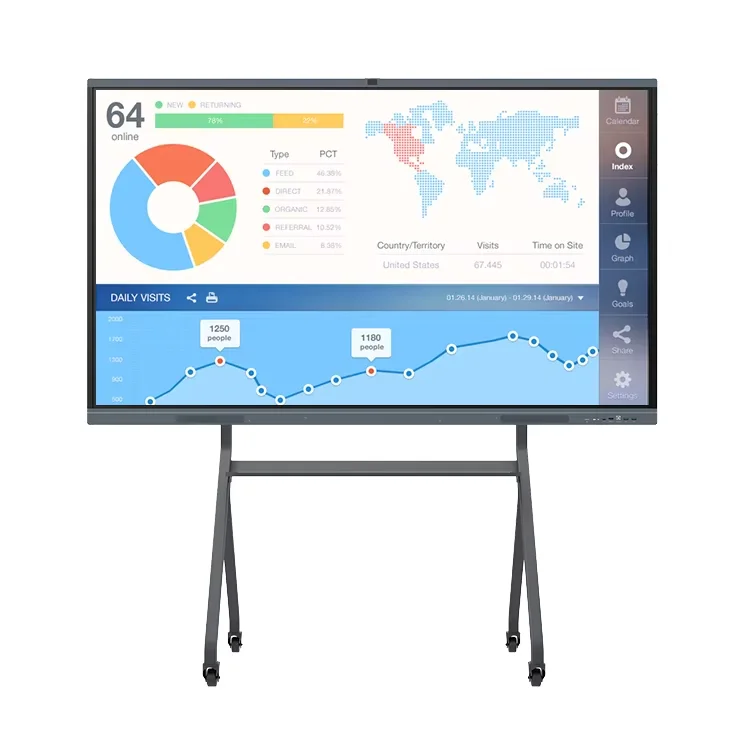 Infrared Electronic Whiteboard All-In-One Touch Screen Conference Intelligent Interactive Machine Classroom School Interactive
