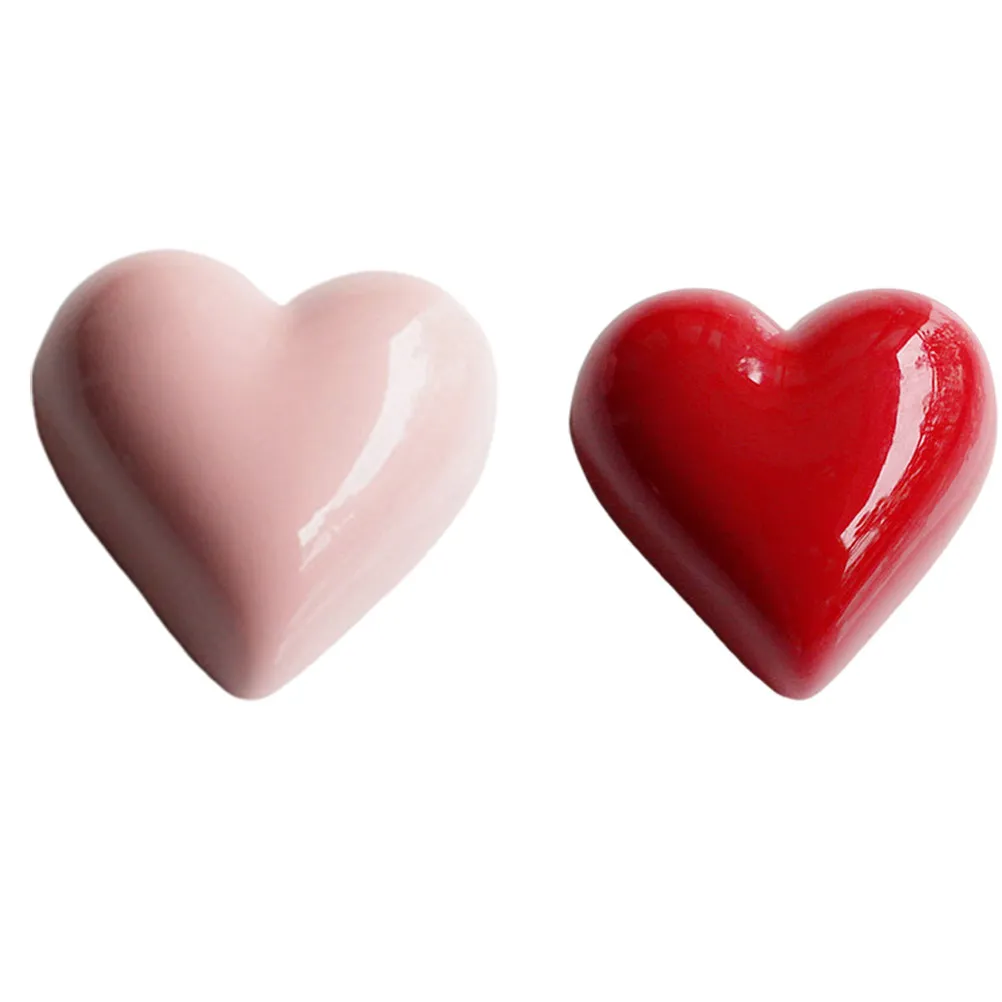 10Pcs Heart Shaped Resin Refrigerator Magnet Stickers Adhesive for Fridge Whiteboard Locker Cabinet Chore Chart School
