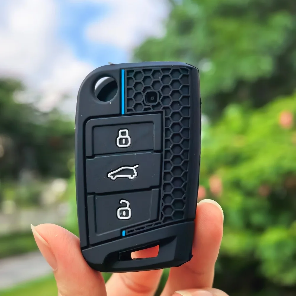For VW golf 7 GTI POLO T-Cross T-Roc touran Tiguan Skoda Octavia Rapid kodiaq Fabia Seat Ibiza leon Ateca Arona key case cover