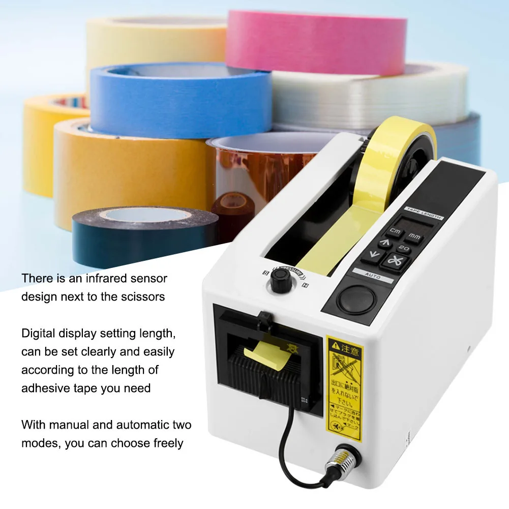 Auto Tape Dispenser Manual/Automatic Electric Adhesive Tape Cutter Cutting Machine Manual Tape Dispenser