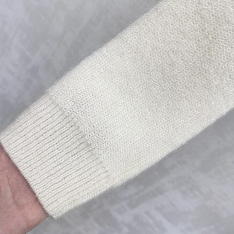 High quality Round-neck diamond-studded trimmed women's short cardigan sweater woman new clothes 25121951