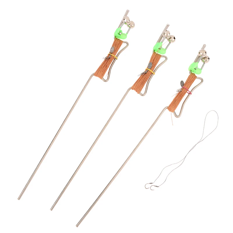 

Automatic Fishing Artifact Fish Hook Integrated Stainless Steel Unhook With 20M Hand Line Ground Insertion Grass Carp Fish Hook