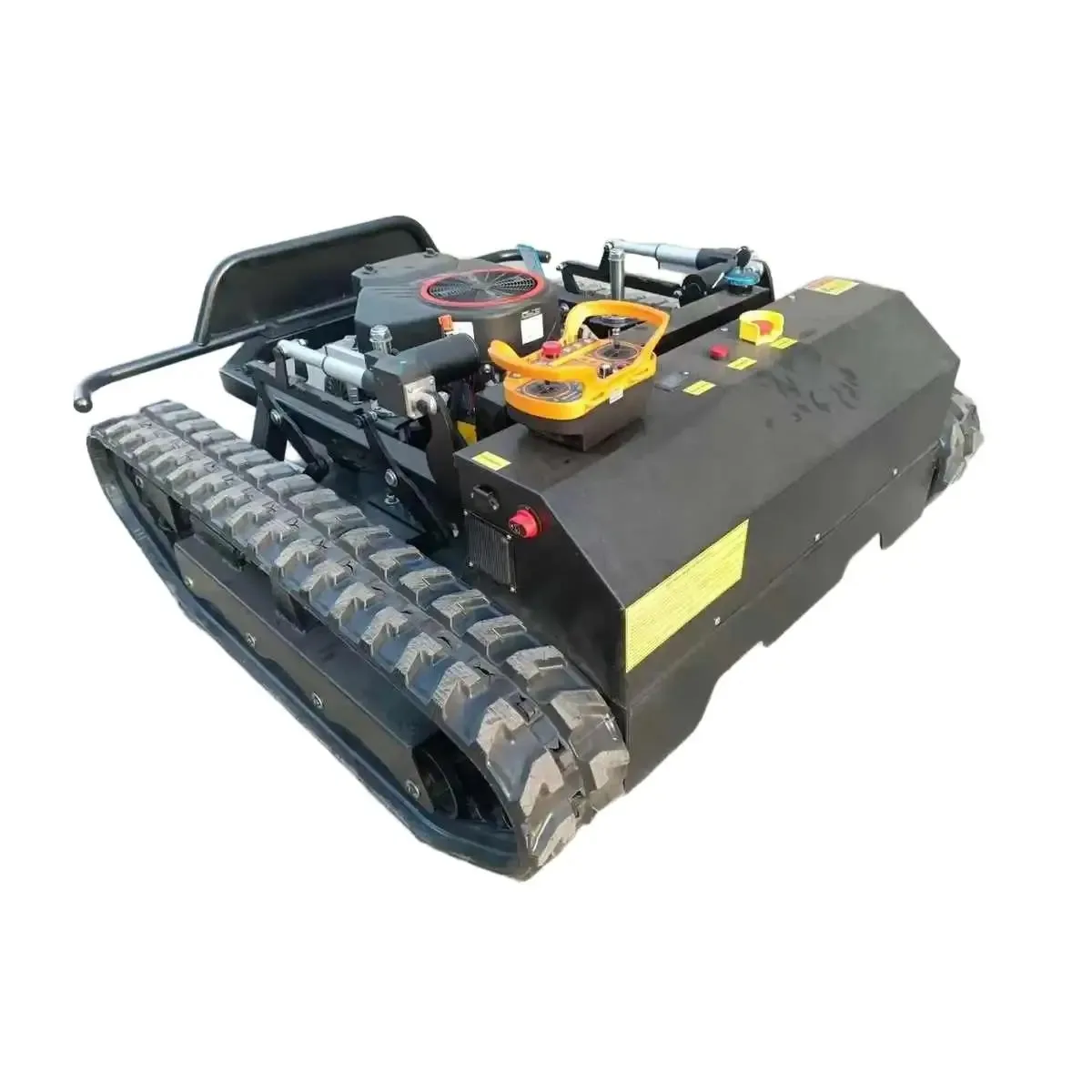 1000mm Hydraulic Lift Remote Crawler Lawn Mower 13/25HP Diesel RC Grass Cutter 50 Degree Slope