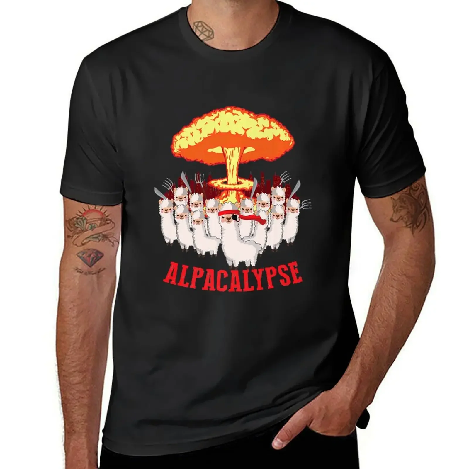 Funny Alpacalypse Alpaca Lover Llama T-Shirt graphic t shirt vintage anime tshirt summer top tshirts for men