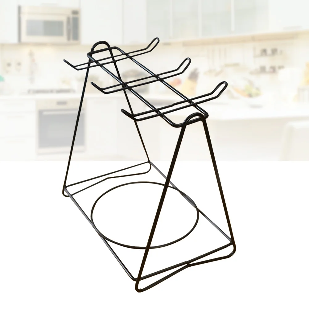 

Teacup Dish Drying Rack Hanging Stainless Steel Coffee Holder Plate Display Stand