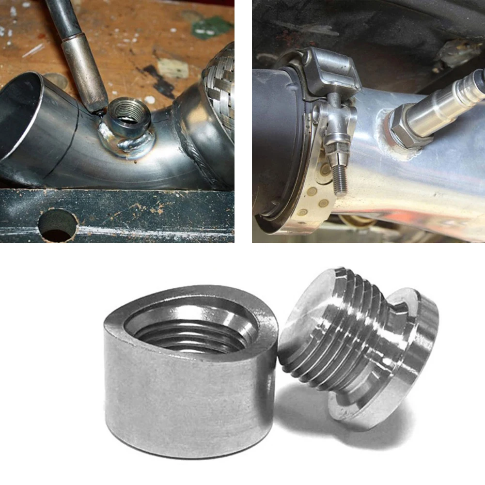 Oxygen Sensor Bung with Gasket Stainless Steels Plug Wideband Nut Fitting Weld Bungs M18x1.5 Car Accessories