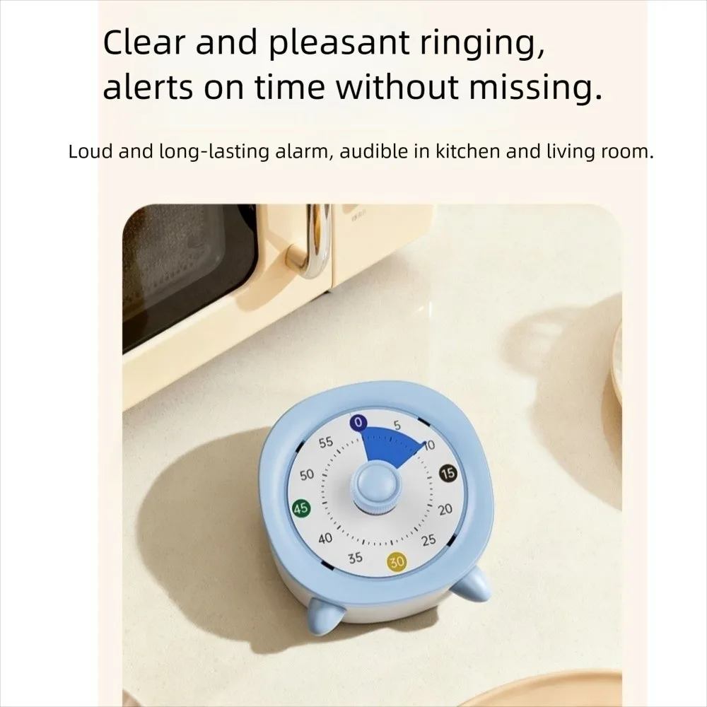 60 Minutes Visual Timer Round/Square Visualization Countdown Alarm Clock Self-discipline Ultra Silent Kitchen Timer