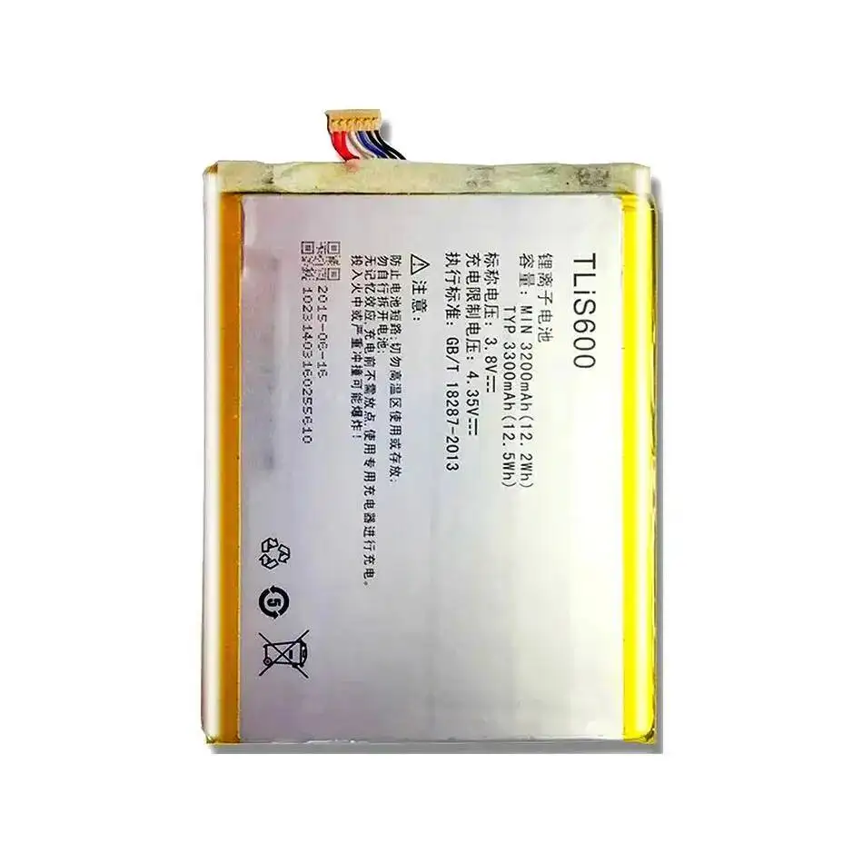 بطارية الهاتف المحمول لـ Tcl S720T S720 P728M S725T S750T Tlis600 نسخة كابل قسط استبدال آمن 3300Mah