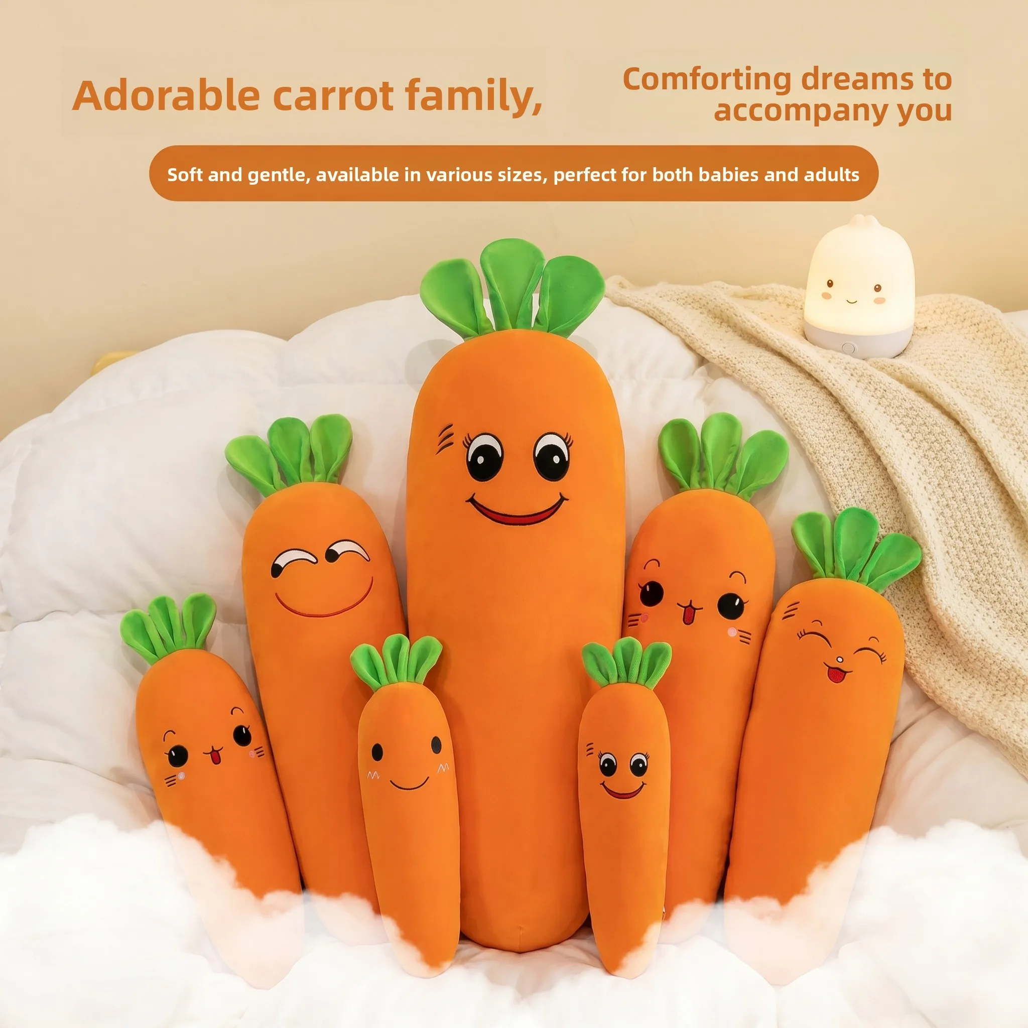 large-size-comforter-toy-carrot-shaped-sleeping-aid-long-pillow-children's-toy-for-babies-and-toddlers-soft-plush-material