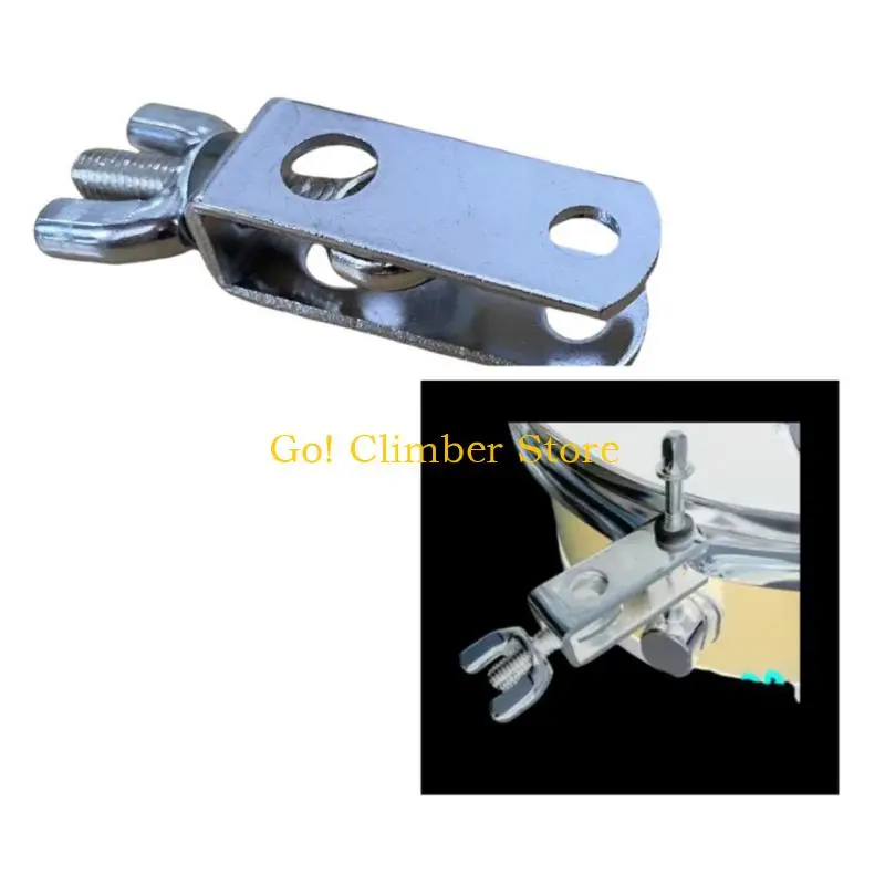Q84C Adjustable Metal Drum Hardware Mounting Bracket with U Shaped Clamp Structure for Drum Hardware Position Control and