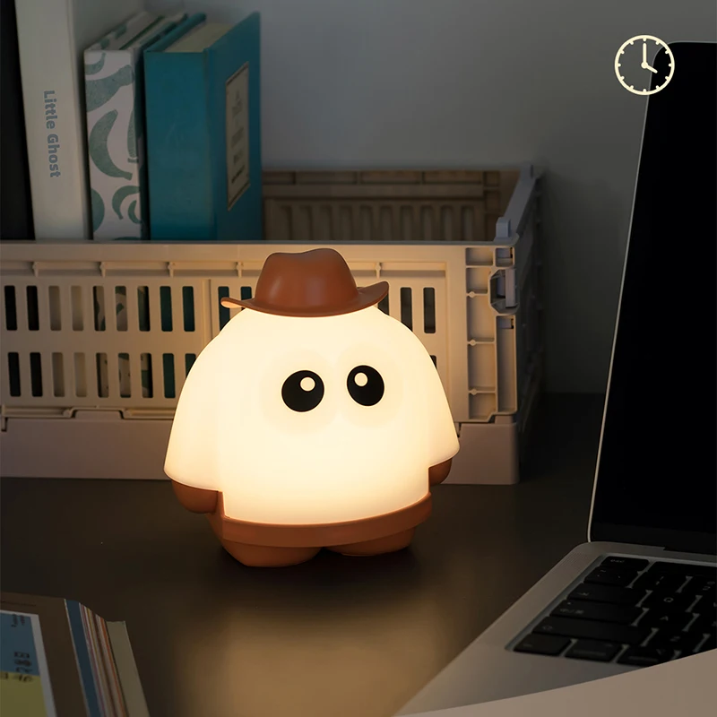 Mini Desktop LED Cute Night Lamp Creative USB Rechargeable Portable Cartoon Table Lamp For Coffee Bar Home Decor Hotel Bedroom