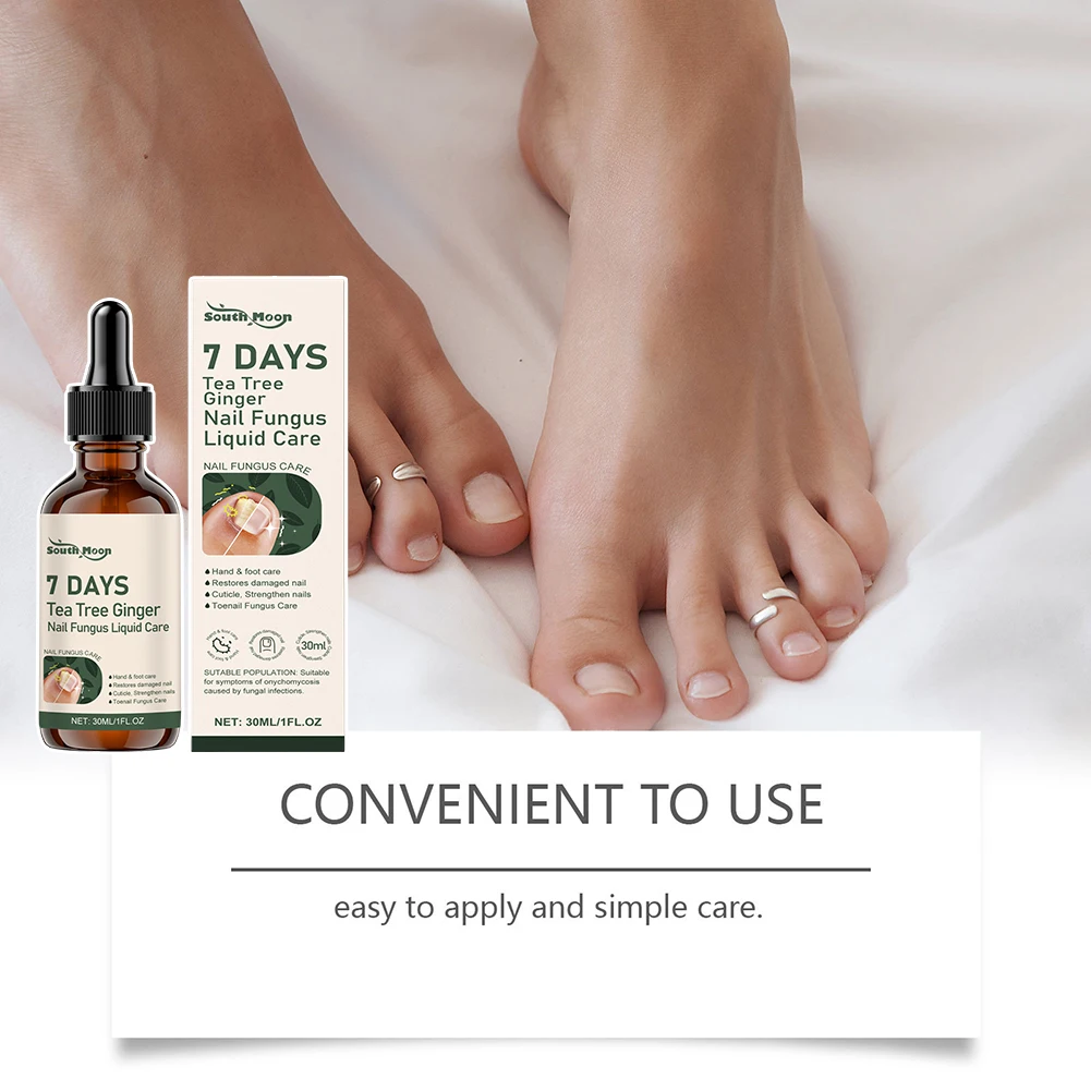 7 أيام الشاي شجرة الزنجبيل Nailfungus علاجات المصل تغذي تعزيز الأظافر السائل للحصول