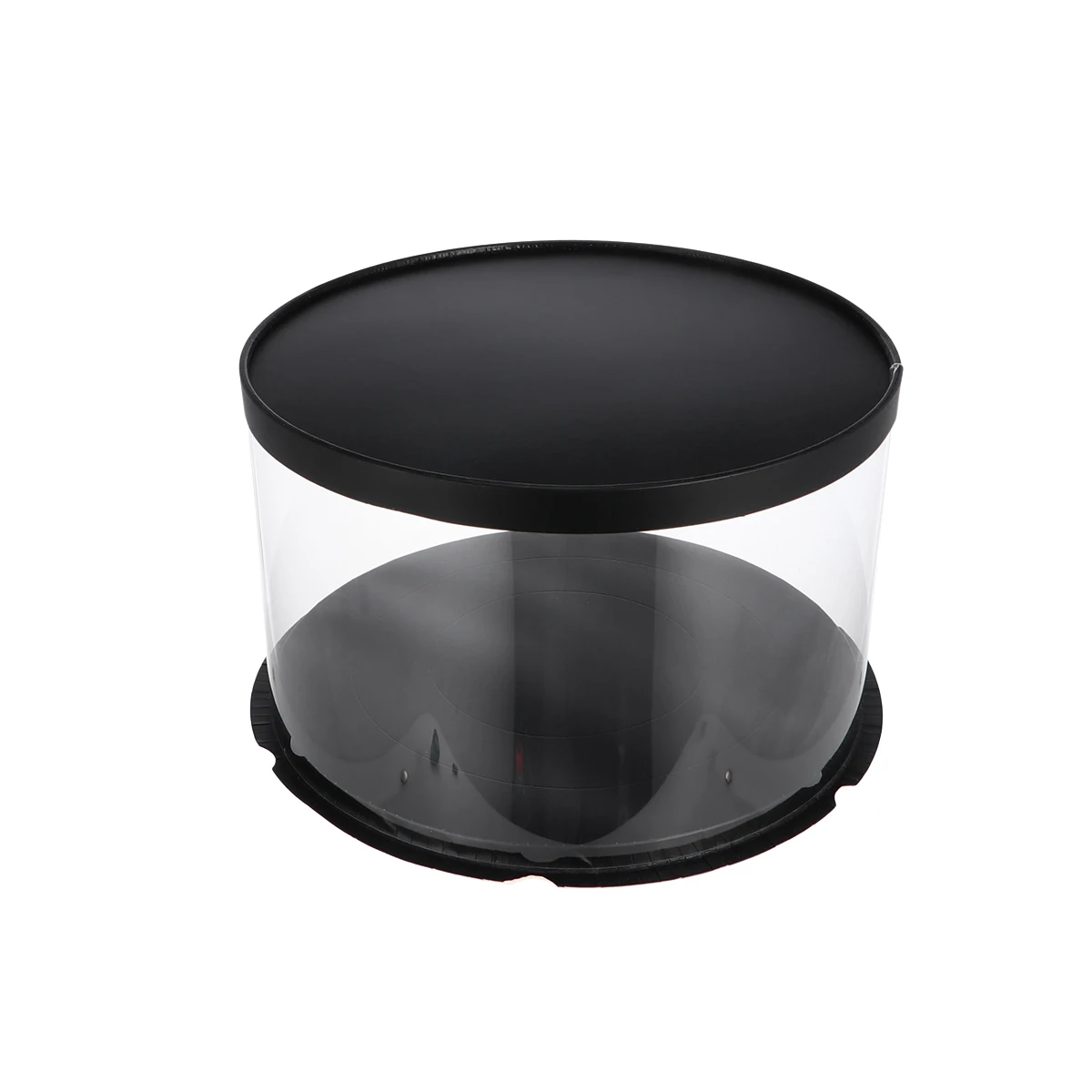 

Cake Box Clear Boxes Wedding Carrier Container Round Packaging Bakery Food Crisper Triple