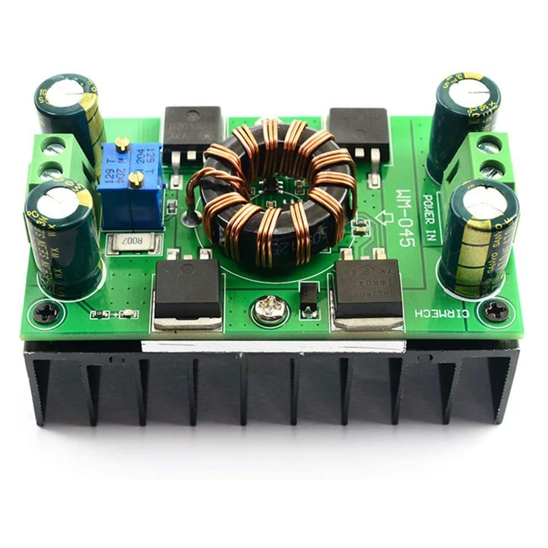 Auto Boost Buck Converter, 5A (maks. 10A) DC 5V-30V do 1.25-30V Regulator napięcia Stałe napięcie Stały prąd