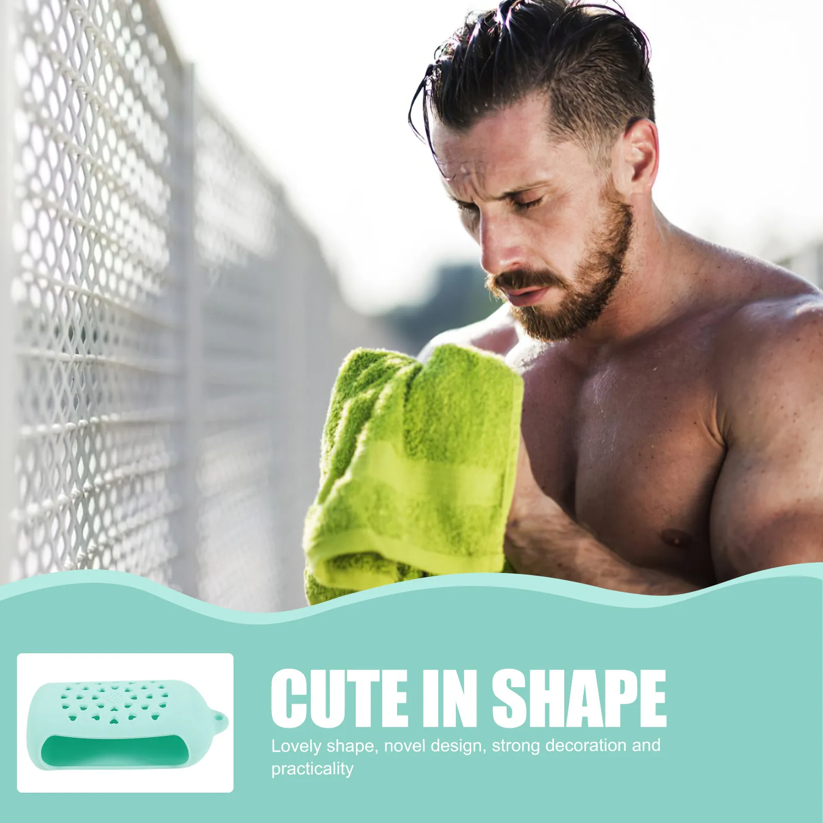 

Travel Towel Silicone Case Compact Lightweight Breathable Towel Storage Bag for Sports Park Vacation Gym Pool Outdoor Activities