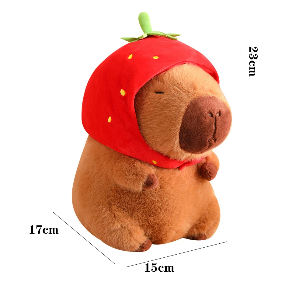 HOT 23CM Kapibala Capybara Plush Toy Internet Celebrity Capybara Jun Doll Ugly Cute Doll Guinea Pig Doll Boys Girls Anime Kawaii