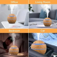 Humidifier Electric Air Aroma Diffuser Wood Ultrasonic Air Humidifier Essential Oil Aromatherapy Cool Mist Maker for Bedroom 4