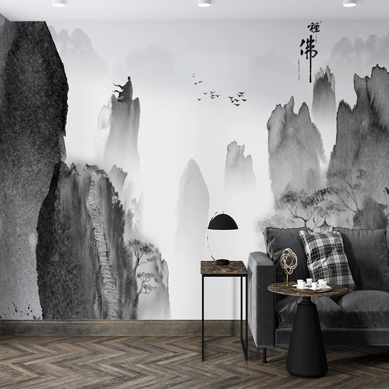 Milofi professional 3D wallpaper, mural, artistic conception, landscape painting, home decoration