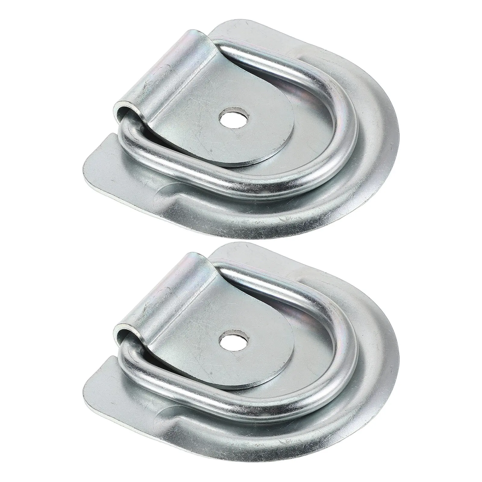 

2Pcs Rv Trailer Hook Cargo Securement Heavy-Duty 8Mm D Rings Tie Down Anchors for Motorcycle Transport Utility Trailer Cargo