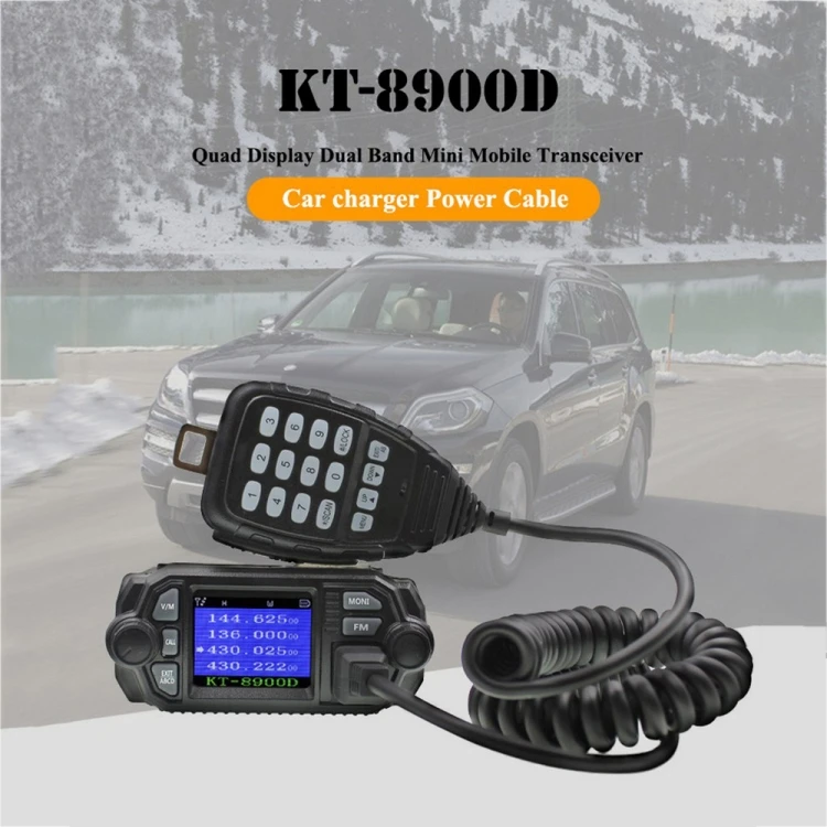 Hot Selling QYT KT-8900D Mini 25W Dual Band Mobile Radio Walkie Talkie for Car