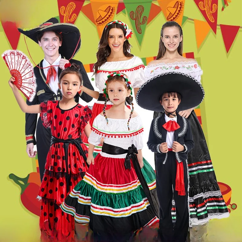 i National Sle Stage Robe Traditional Performance Costume Adult Children's loween Ethnic Faion Polyester Fiber