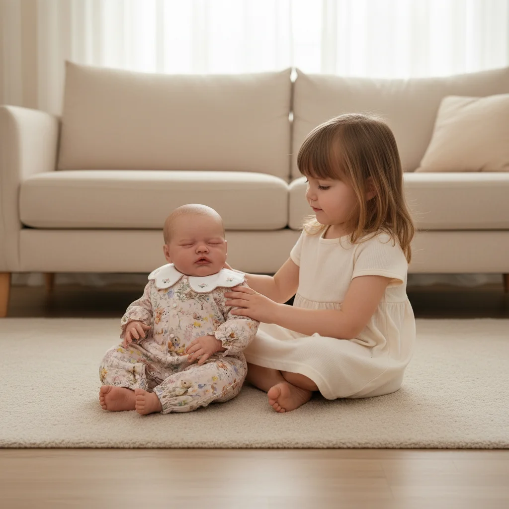 NPK Muñeca bebé durmiente de Primrose de 19 pulgadas, edición limitada, realista, recién nacido, juguete coleccionable de tacto suave