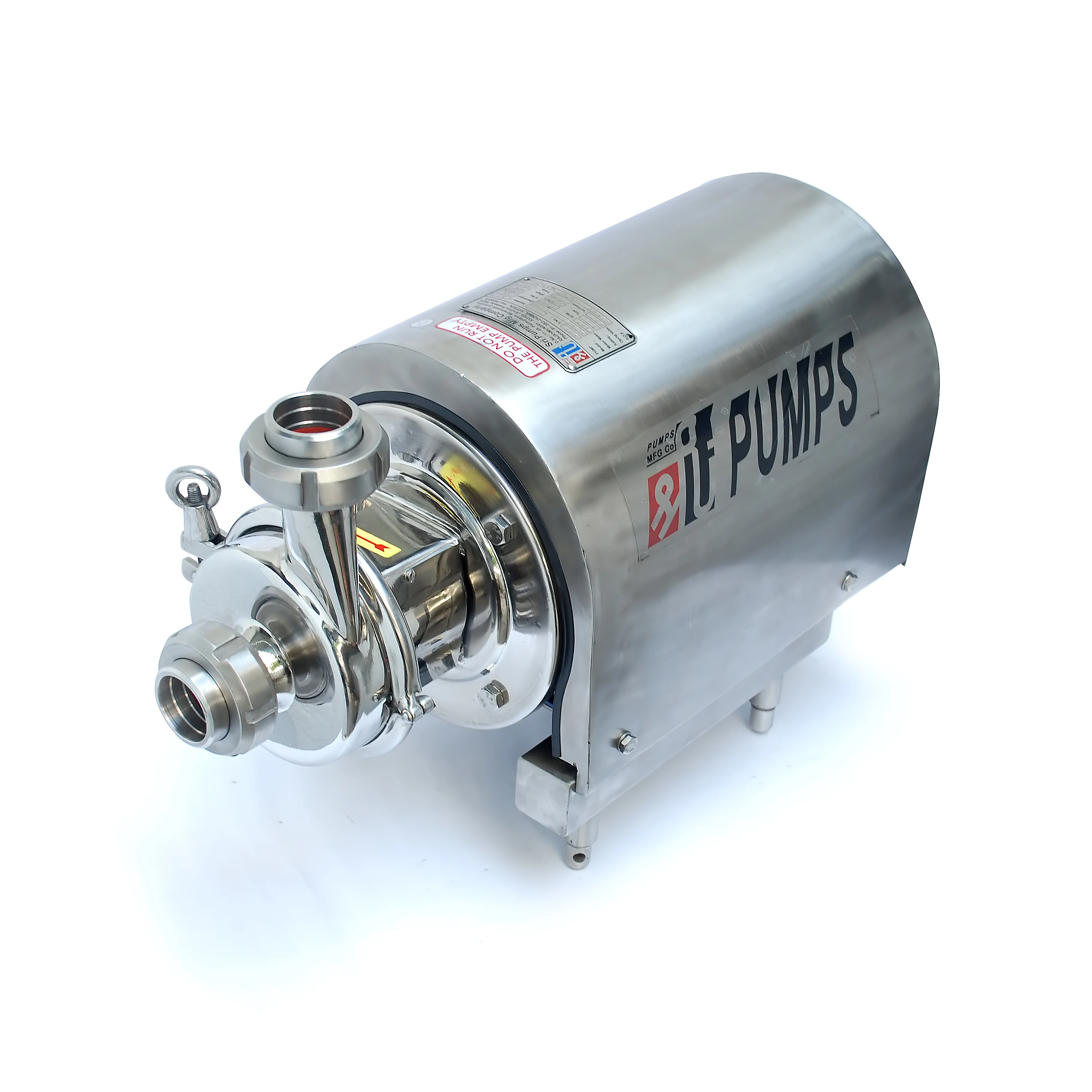 304 Stainless Steel Hygenic Centrifugal Pump Dairy Milk    With Pneumatic Drive