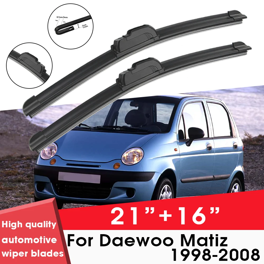 

BEMOST Car Wiper Blades Front Window Windshield Rubber Refill Wiper For Daewoo Matiz 1998-2008 21"+16" Car Accessories