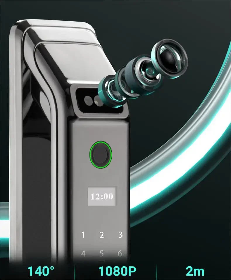 Processo galvanico serratura automatica App Wifi riconoscimento facciale Smart Lock