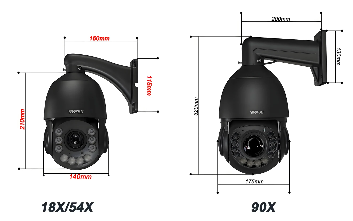 Laser Infrared Metal Auto Tracking Cruise 30fps 8MP 4K 90X Optical Zoom 360° Audio POE PTZ Speed Dome Surveillance IP Camera