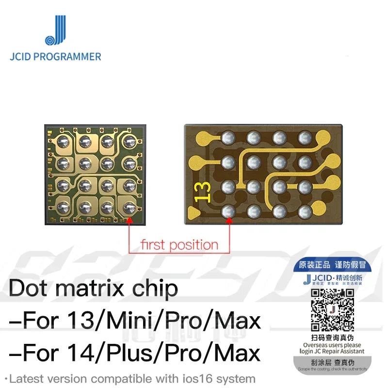 JCID JC Dot Matrix Flexible Cable for IPhone X XR XS 11 12 13 14 PRO MAX Mini Romeo1/2 Face ID Repair Data Read and Write Cable