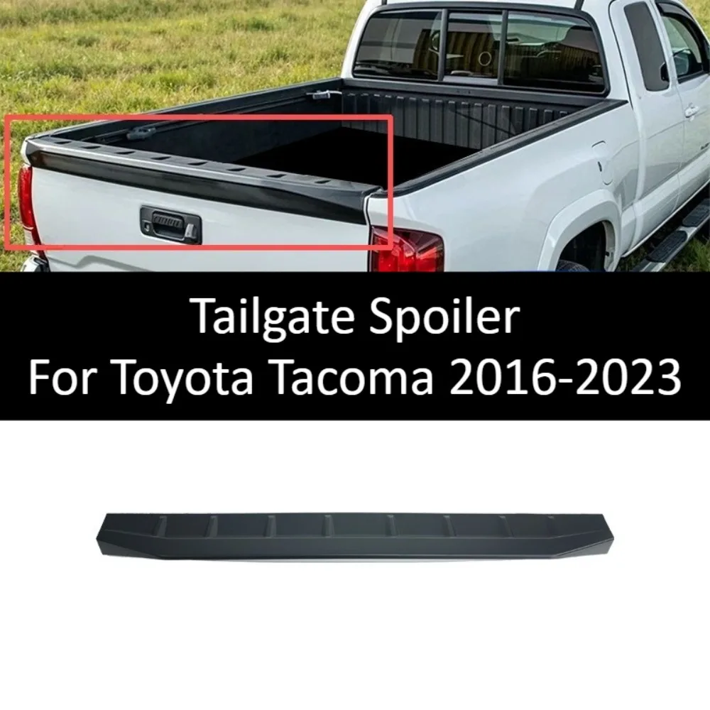 Tailgate Spoiler For Toyota Tacoma 2016-2023 ABS Rear Trunk Wing Self Adhesive Exterior Styling Pickup Truck Accessories Upgrade