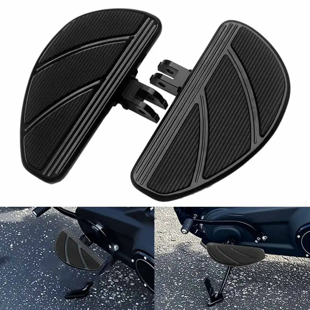 Motorcycle Front Rider Floorboards Black For Harley Softail Breakout 117 Fat Bob FXFBS Low Rider Sportster 2018-24 Part Footrest