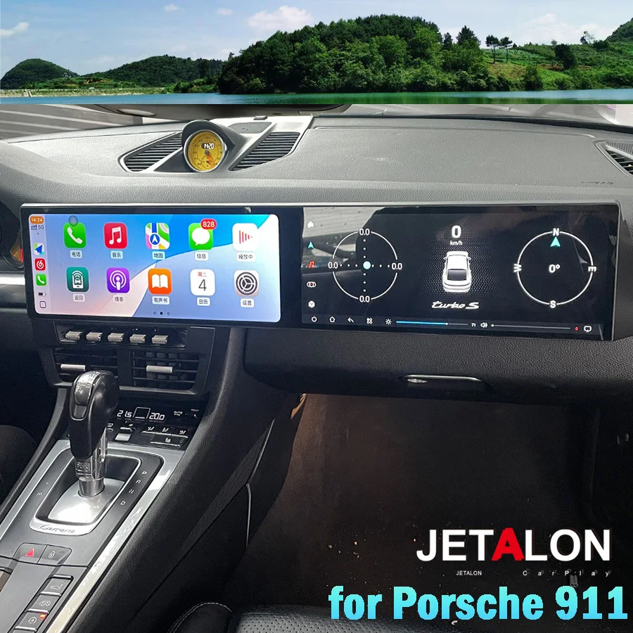 Multimedia Android GPS Auto Carplay Dual 12.3inch For Porsche Cayman 911 991 987 For Porsche Boxster 997 2012-2023  Car Radio