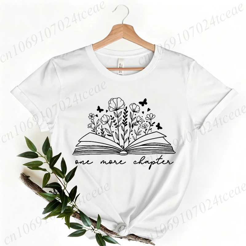 Book Lover T-shirt Heart of Books Design Printed Women's Tee, Funny Reading Women's T-Shirt Top,short Sleeve Tee Shirts Clothing