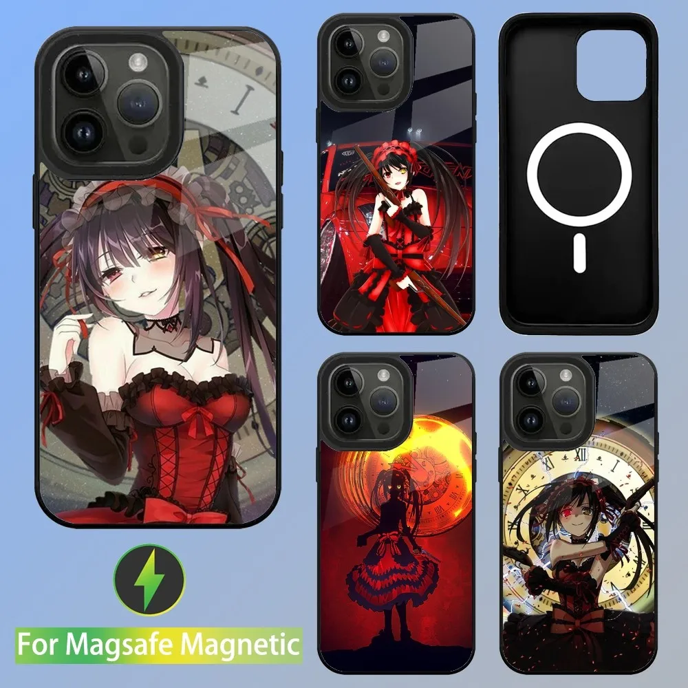 

Date a live Tokisaki Kurumi Phone Case For iPhone 15,14,13,12,11,Plus,Pro,Max Mini Magsafe Magnetic Wireless Charging