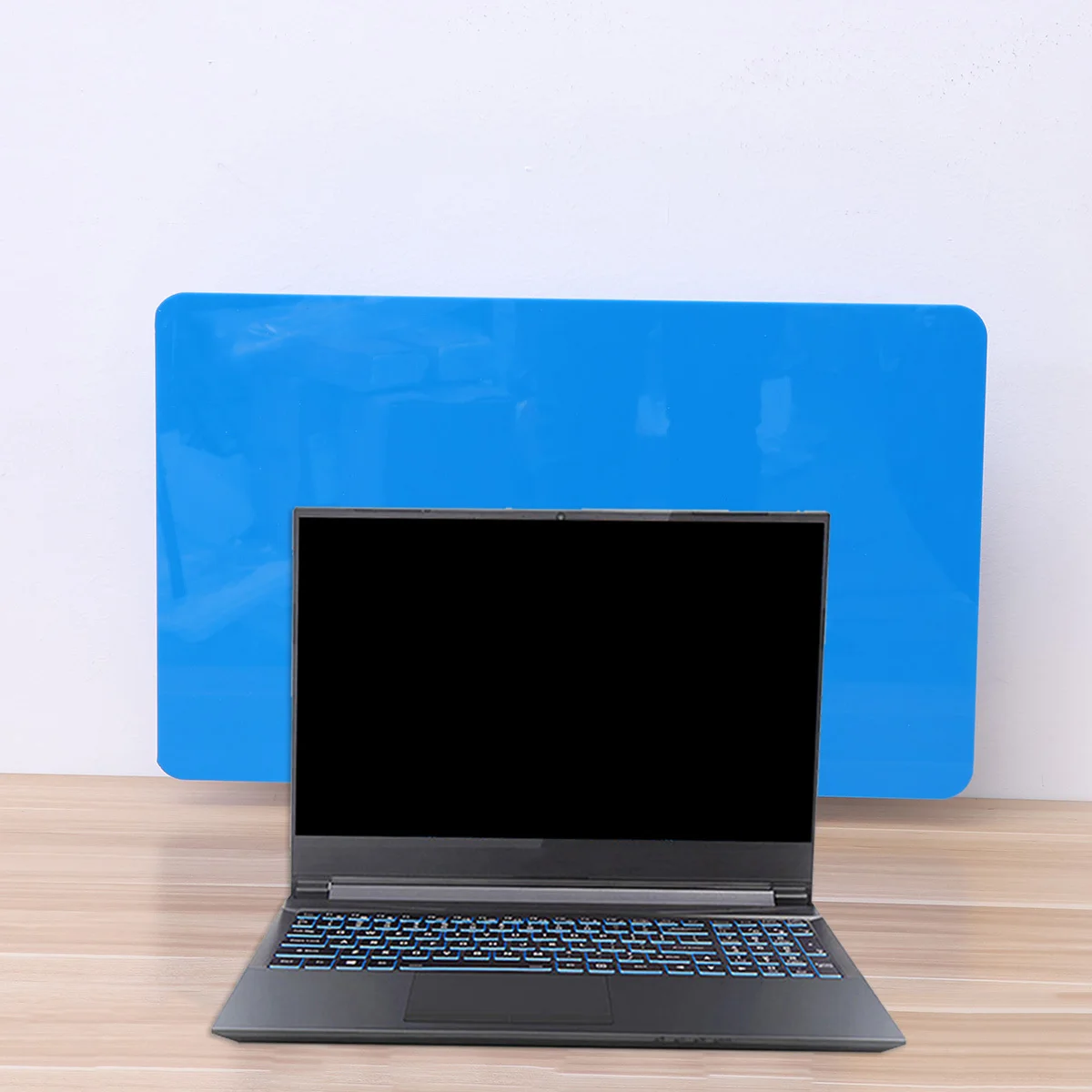 

Acrylic Exam Divider 50X30Cm Blue Desktop Partition Board Desk Separator Office Baffle Workplace Privacy Screen