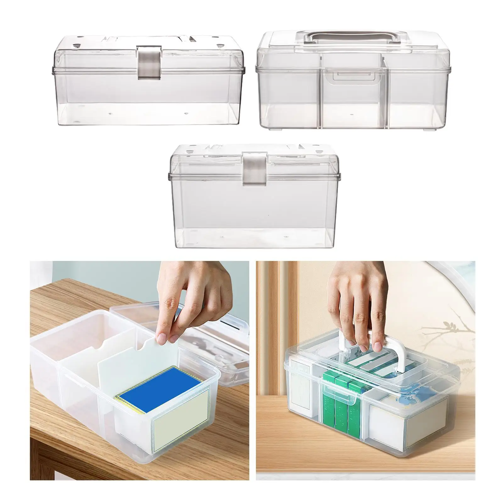 Medicine Box Portable Medicine Storage Organizer for Travel Desktop Office