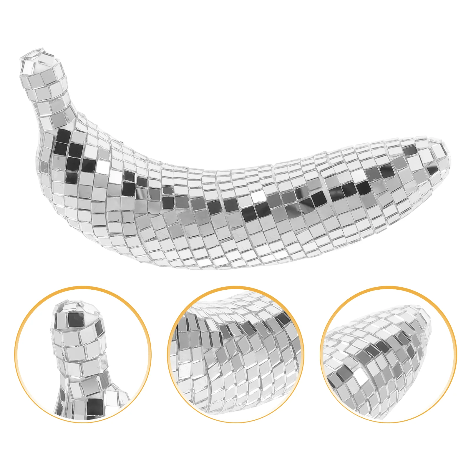 Свадебный декор, дискотека, банановый орнамент, художественные изделия для вечеринки, настольный шар, серебряный светоотражающий офис