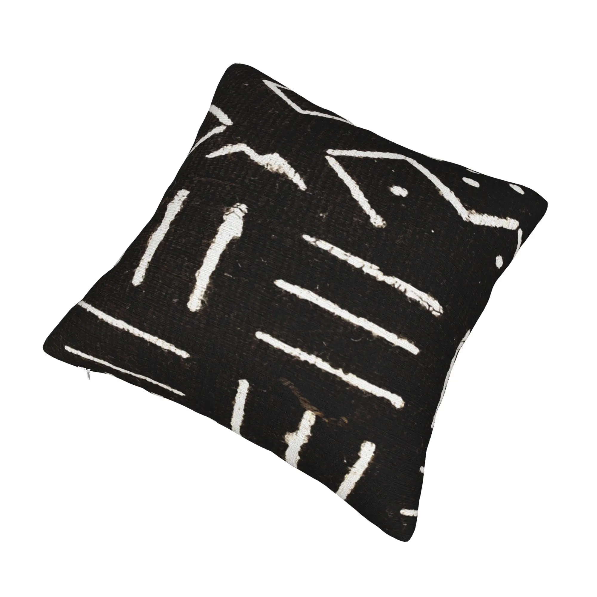 Contemporary African Mud Cloth Pillowcase Soft Cushion Cover Decoration Ancient Throw Pillow Case Cover Home Square 45X45cm