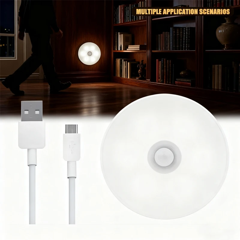 LED Night Light Smart Human Body Sensor With Digital Sensor Head Magnetic Suction Wireless-Use Eye Protect Night Lamp ！@#￥%