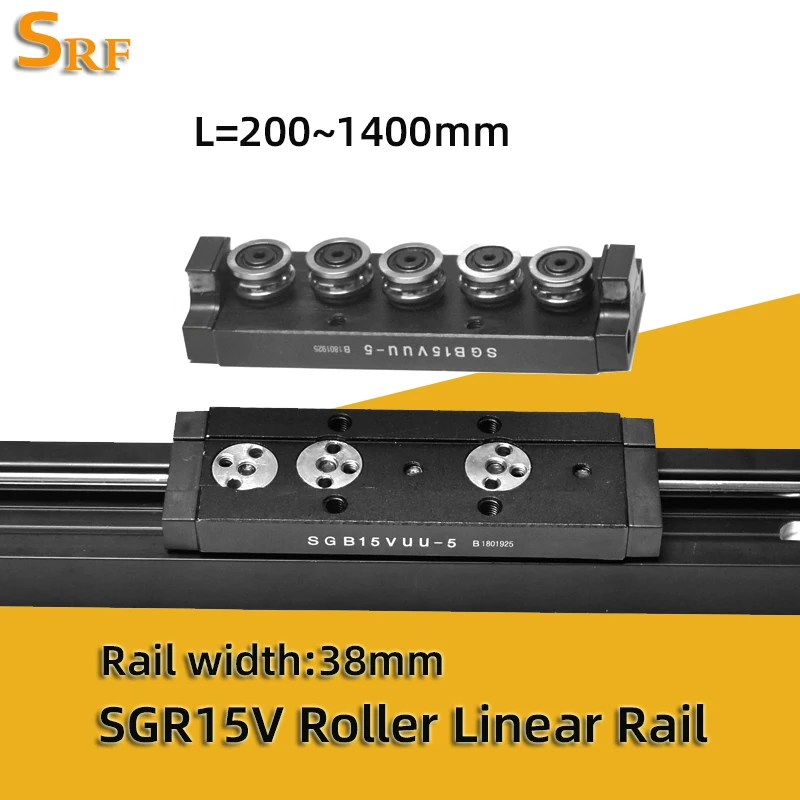 

Double Axis Roller Linear Guide SGR15V 300 400 500 600 800 1000mm Bearing Slider Block