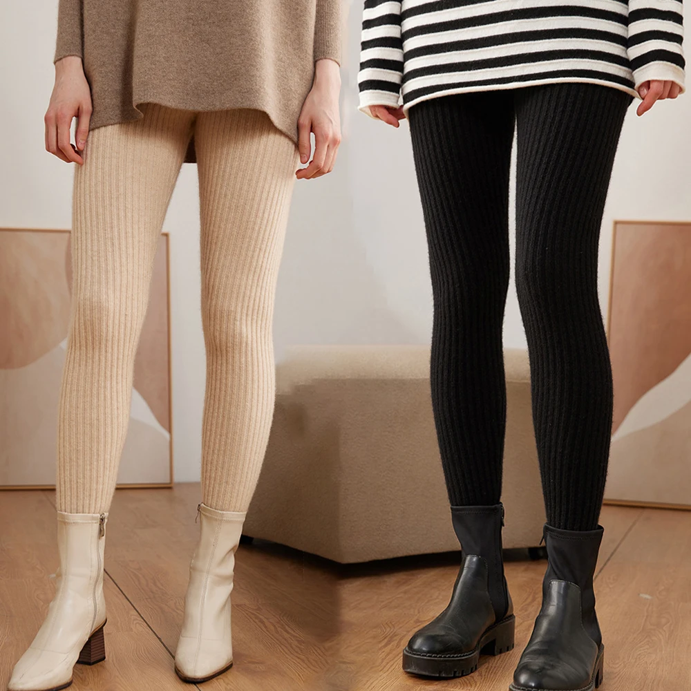 Women Thermal Tights Footless Warm Pantyhose Toeless Thermal Leggings Thick Winter Pants No Feet Tights For Cold Weather