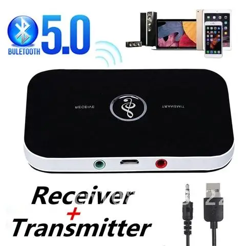 

Bluetooth 5.0 Audio Receiver Transmitter 2 In 1 3.5mm 3.5 Jack AUX Wireless Music Adapter USB Dongle For Car Kit TV PC Headphone