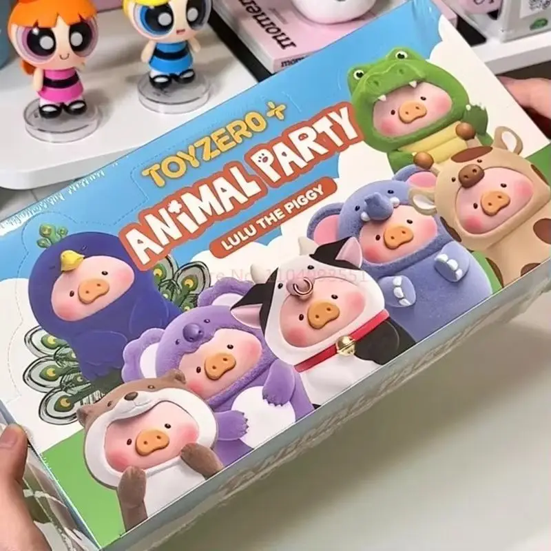 

Lulu The Piggy Animal Party Series Blind Box Cute Piggy Action Figure Surprise Bag Elephant Anime Doll Surprise Bag Statue Toys