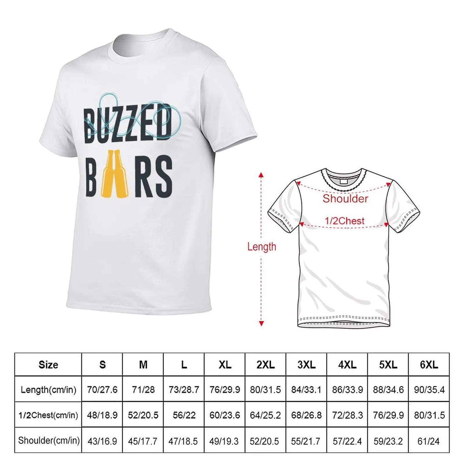 Dark Font Buzzed Bars OG Shirt T-Shirt Big Size Daily Wear T-Shirt