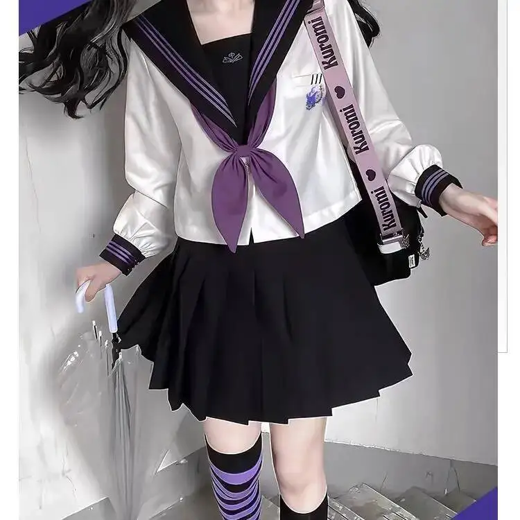

Anime GAME Honkai: Star Rail Acheron Raiden Nmori Mei Robin Cosplay Uniform Spring Autumn Sailor Suit JK Dress Sweet Girl Top Sk