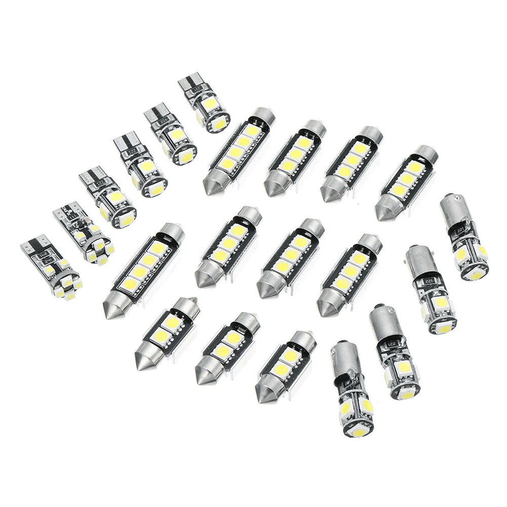 

21pcs Car White Interior LED Light For BMW E46 Sedan Coupe M3 1999-2005 Canbus TOP Signal Lamp Auto Accessories