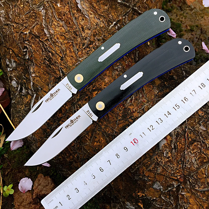 [Minghong Brother1512] cuchillos plegables de articulación deslizante, cuchillo clásico tradicional moderno, herramienta de supervivencia táctica para acampar