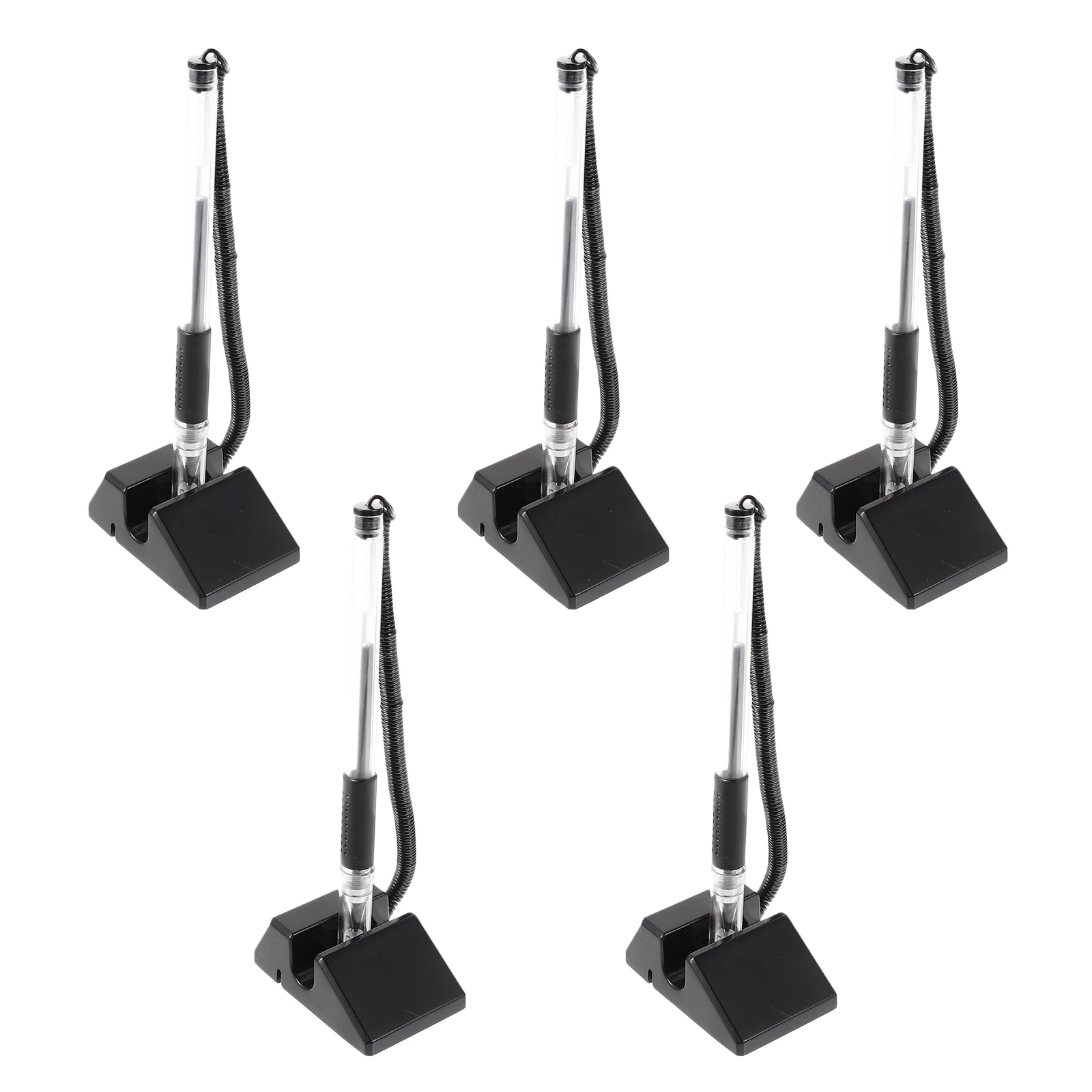 

5 Pcs 5mm Black Desktop Counter Pen Holder Office Supplies Office Supplies Anti Theft Writing Tools